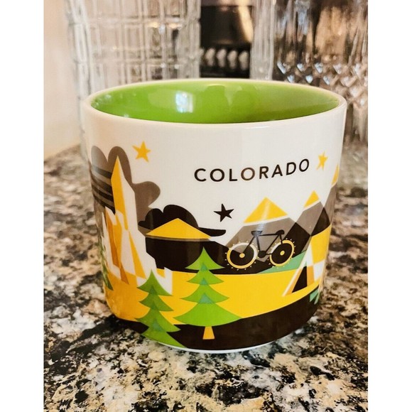 STARBUCKS MUG ~YOU ARE HERE~ 2015 COLORADO COFFEE CUP MUG  14 OZ. - Picture 1 of 6